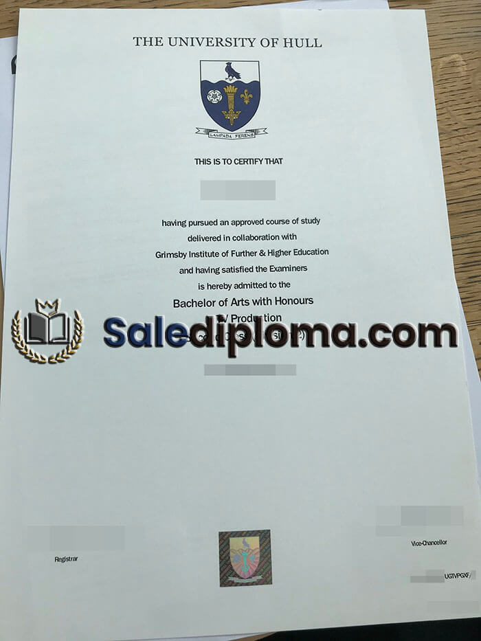 purchase fake University of Hull diploma