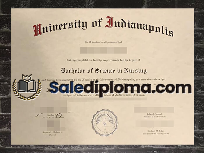 purchase fake University of Indianapolis diploma