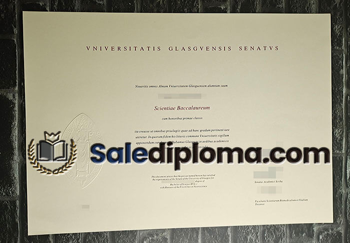 purchase fake Vniversitatis Glasgvensis Senatvs diploma