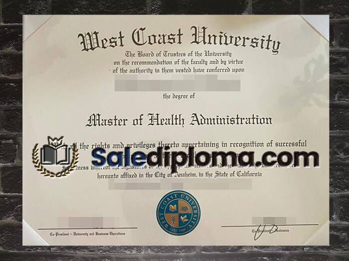 purchase fake West Coast University diploma