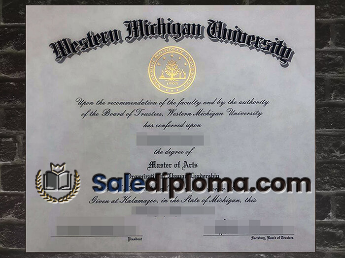 purchase fake Western Michigan University diploma