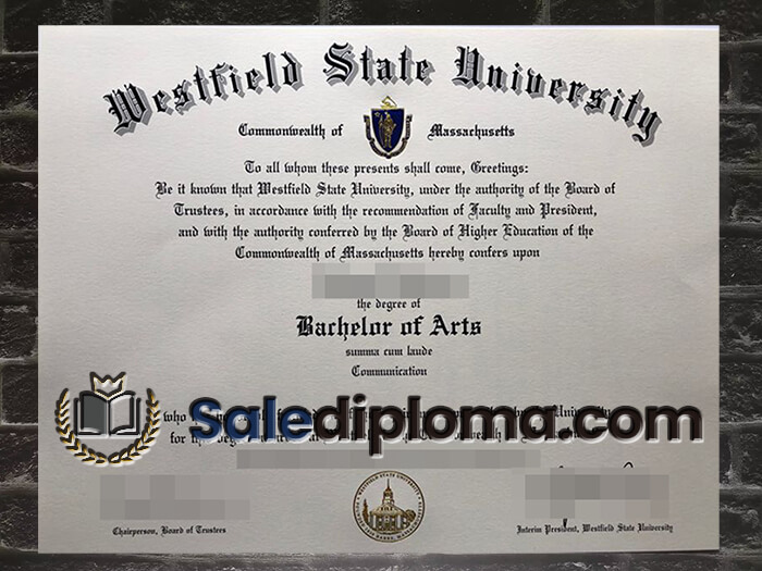 purchase fake Westfield State University degree