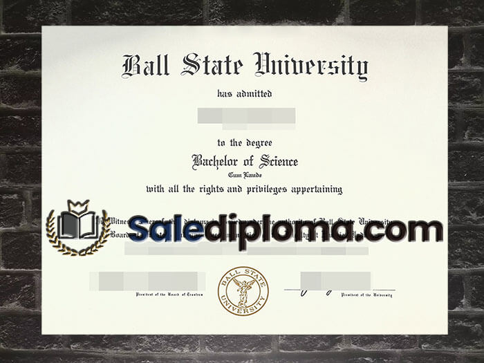 purchase fake Ball State University diploma