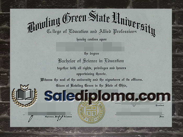 purchase fake Bowling Green State University diploma