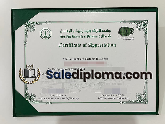 purchase fake King Fahd University of Petroleum and Minerals certificate