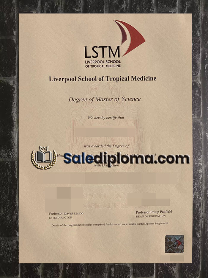 purchase fake Liverpool School of Tropical Medicine diploma