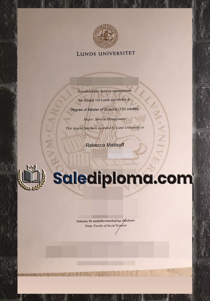 purchase fake Lunds Universitet diploma