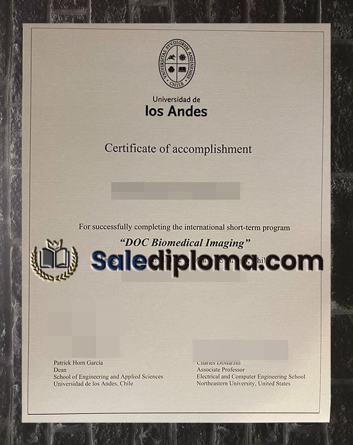 purchase fake Universidad de Los Andes certificate