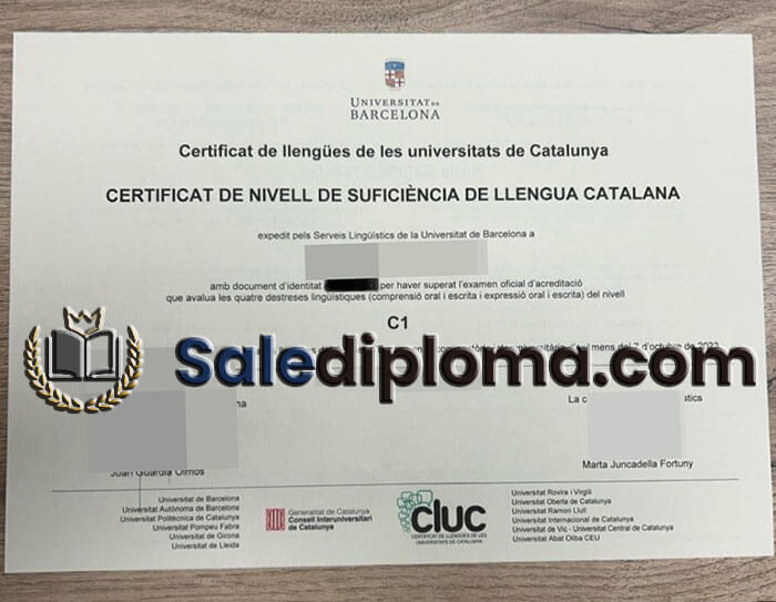 purchase fake Universitat de Barcelona certificate