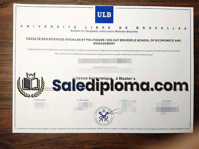 purchase fake Université Libre de Bruxelles diploma