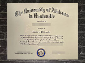 purchase fake University of Alabama in Huntsville degree