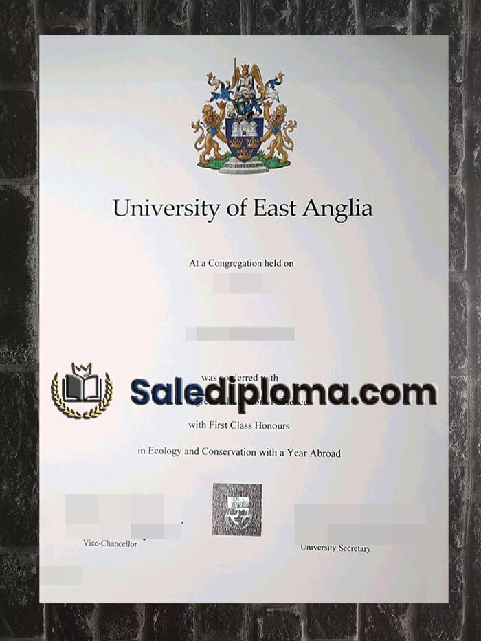 purchase fake University of East Anglia diploma