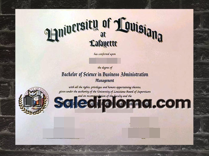 purchase fake University of Louisiana at Lafayette diploma