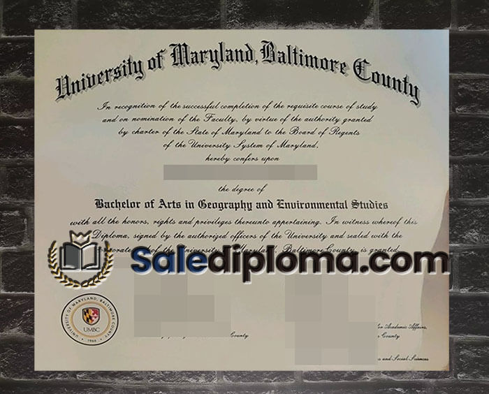 purchase fake University of Maryland, Baltimore County diploma