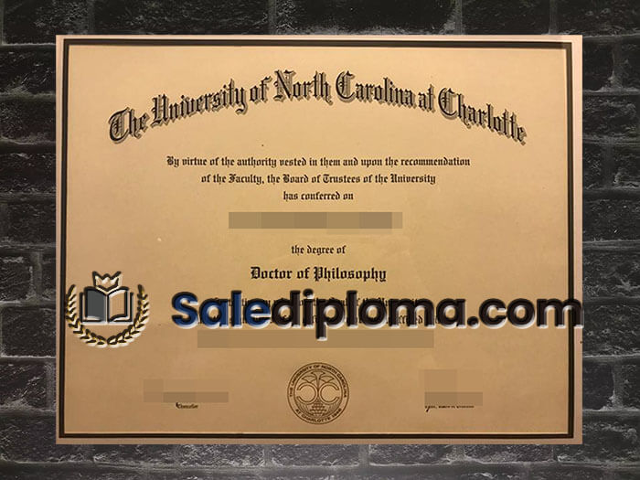 purchase fake University of North Carolina at Charlotte diploma