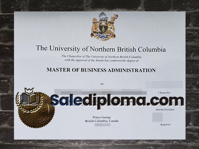 purchase fake University of Northern British Columbia diploma