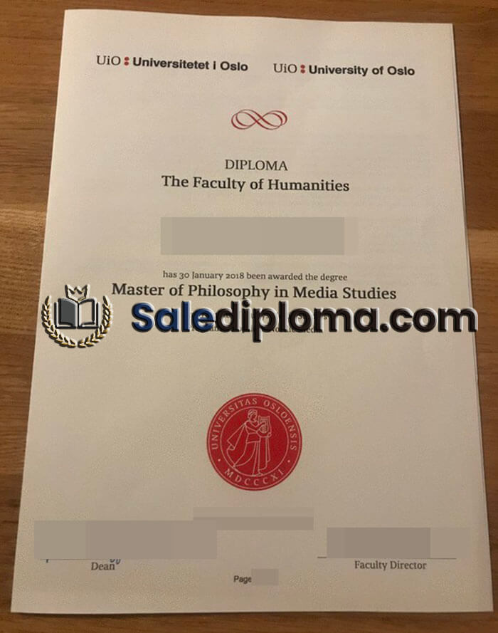 purchase fake University of Oslo diploma