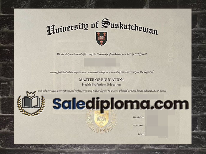 purchase fake University of Saskatchewan diploma