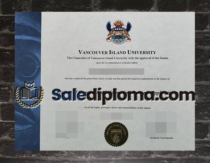 purchase fake Vancouver Island University diploma